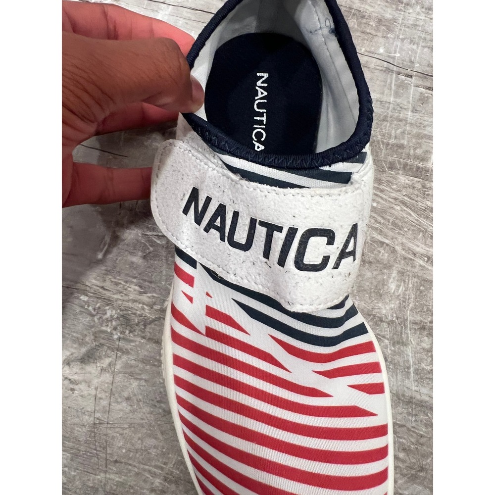 Nautica Arlene Women's Water Shoes Size 8 White Red Striped Nautical Beach - Picture 9 of 14